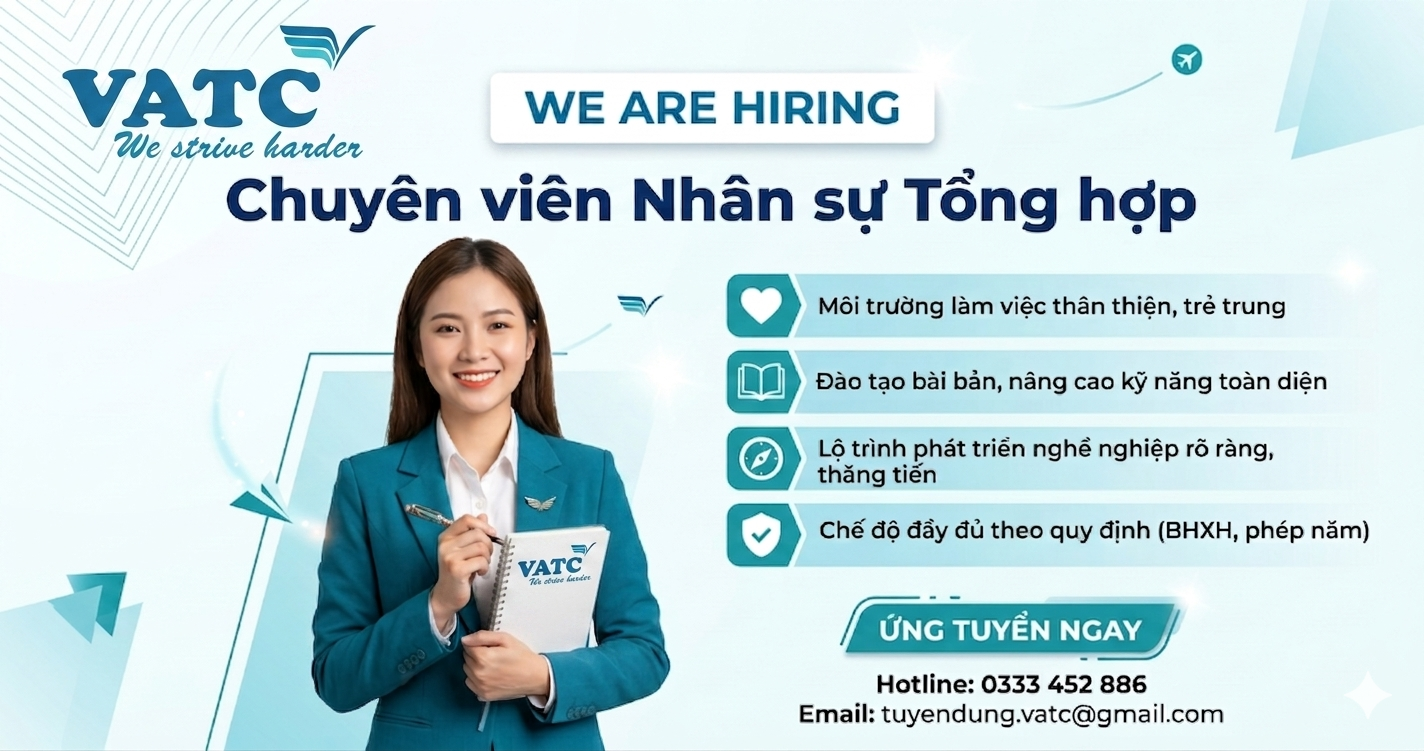 Tuyển dụng Chuyên viên Hành chính Nhân sự tổng hợp